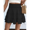 Women's Flowy Skorts Ruffle Tiered Skorts Casual High Waist Mini Skirts Tennis Golf Crochet Shorts - 4 of 4