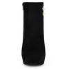 Allegra K Women's Round Toe Chunky High Heel Platform Ankle Boots - 3 of 4
