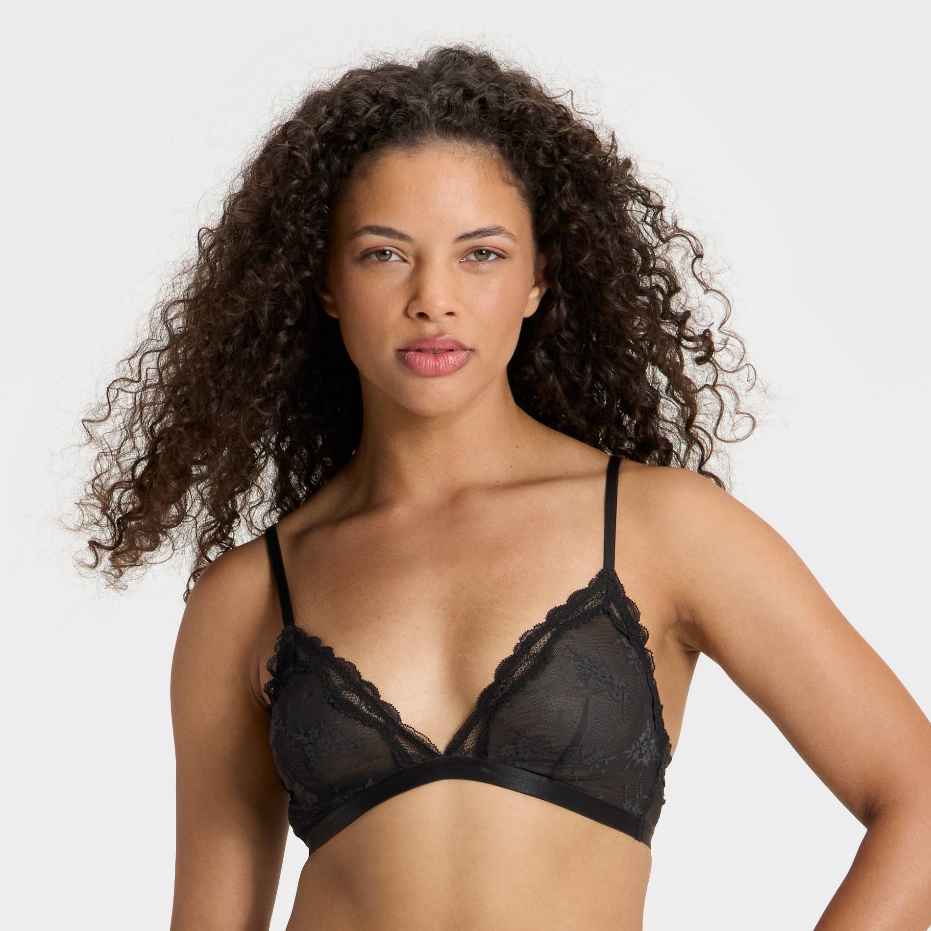 Women's Lace Triangle Bralette - Wild Fable™