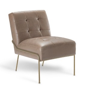 eLuxury Upholstered Tufted Accent Chair - 1 of 4