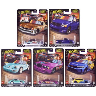 "Boulevard 101-105" 5 piece Set "Premium" 2024 Series Diecast Model Cars by Hot Wheels