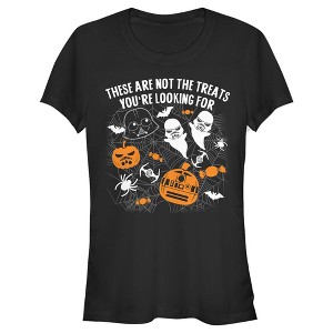 Juniors Womens Star Wars Halloween Not the Treats T-Shirt - 1 of 4