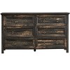 PAGED Wooden Rustic Drawer Dresser Storage Cabinet with Metal Slides and Round Knobs, Storage Dresser for Bedroom - 3 of 4
