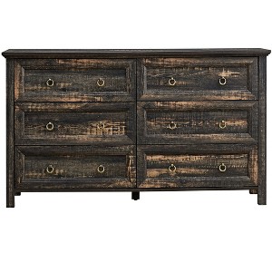 NicBex Farmhouse 8 Drawers Dresser Wood Rustic Wide Chset of Drawers Closet Organizers and Storage for Bedroom, Living Room, Hallway - 1 of 4