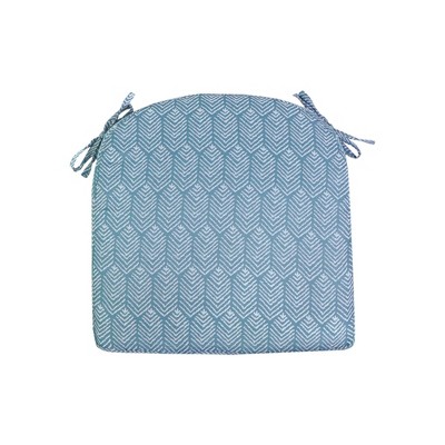 Sugar Chevron Round Back Seat Cushion DuraSeason Fabric™ Aqua - Threshold™