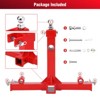 TruAIR 3-Point Gooseneck Hitch - 2" Receiver, 3000LBS Capacity, Red, for Cat 1 Tractors & Trailers - 3 of 4