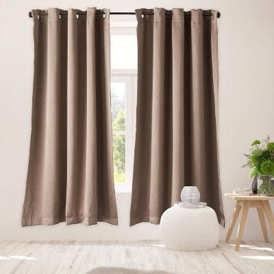 Luxe Weavers Pair of Window Panels, 100% Blackout Bedroom Curtains