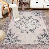 Gulches Vintage Bohemian Living Room Area Rug 5x7, Non-Slip Machine Washable Rug - 2 of 4