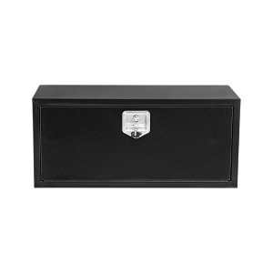 24" Metal Truck Tool Box, Heavy Duty Tool Chest Organizer With Lock and Keys, Truck Bed Toolbox for Pick Up, Trailer, Utility Tractor, Deck Box - 1 of 4