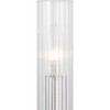 Progress Lighting Rainey 2-Light Wall Bracket, Brushed Nickel, Glass, Fluted Ribbed Shades - 2 of 4
