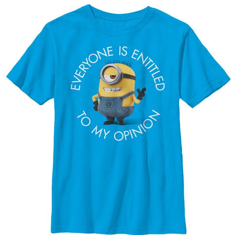 Boy's Despicable Me Minion My Opinion T-Shirt, 1 of 4