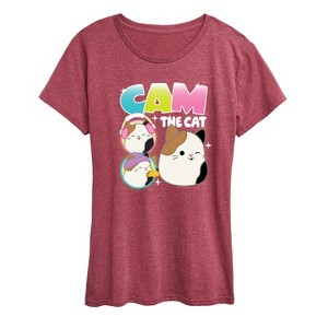 Women's - Squishmallows - Cam The Cat Short Sleeve Graphic T-Shirt - 1 of 4