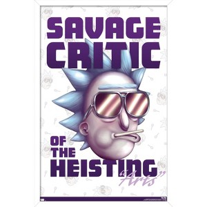 Trends International Rick And Morty - Savage Critic Framed Wall Poster Prints - 1 of 4