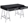Vynxaria Black High Gloss Desk USB Port Modern Design for Tech-Ready Home Offices - 2 of 4