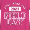 Girls' - Instant Message - Here For Field Day Fitted Short Sleeve Graphic T-Shirt - 2 of 4