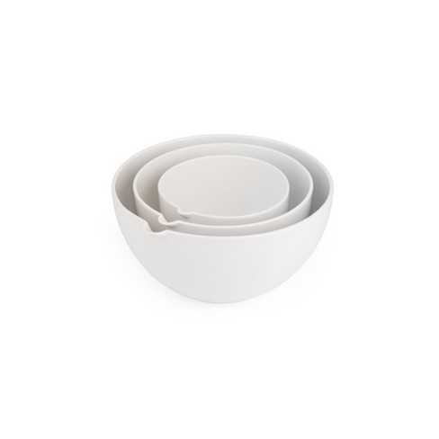 Gallery White Ceramic 4 Piece Mixing Bowls 