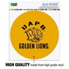 Arkansas at Pine Bluff Golden Lions Automotive Car Window Locker Circle Bumper Sticker - 3 of 4