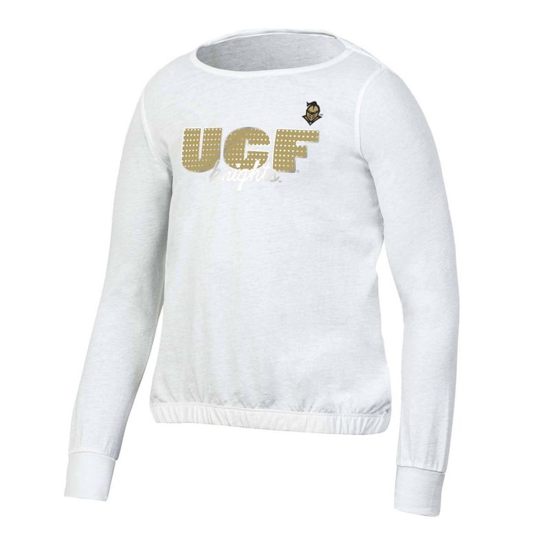 NCAA UCF Knights Girls&#39; White Long Sleeve T-Shirt, 1 of 4