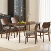 Tangkula Dining Chairs Set of 4 w/ Rubber Wood Frame Padded Seat Curved Back Living Room - 3 of 4
