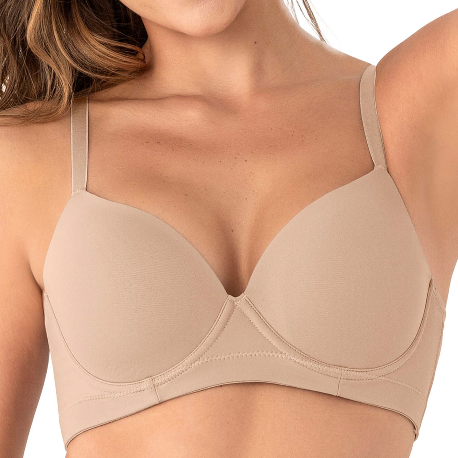 LeSensuel Ballet Back Underwire Bra Contouring Womens Bras - Beige 40B
