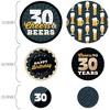 Big Dot of Happiness Cheers and Beers to 30 Years - 30th Birthday Party Giant Circle Confetti - Party Decorations - Large Confetti 27 Count - 2 of 4