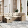 vidaXL Garden Sofa Set Beige PE rattan Large Modular Garden Sofa Set - 2 of 4