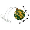 North Dakota State Camo Mini Small Tiny Wood Christmas Tree Holiday Ornament - 4 of 4