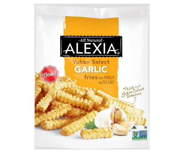 Alexia All Natural Garlic Frozen Yukon Select Fries - 24oz