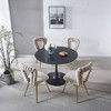 PAGED  Set of 2  Modern Iron Frame Dining Chairs with Plush Cushions & Hairpin Legs,Armless Chairs for Kitchen,Living Room - 4 of 4