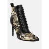 Fat Cat Abstract Pattern Lace-Up Ankle Boots - 2 of 4