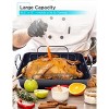 BLACK+DECKER Large Turkey Roasting Pan with Rack, 0.8mm Carbon Steel Baking Pan with Ceramic Non-Stick Coating, Cooking Pan - 2 of 4