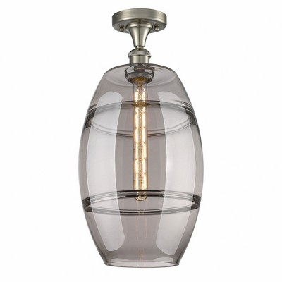 Vaz - 1 Light Semi-Flush Mount In Industrial Style-19.75 Inches Tall and 10 Inches Wide