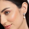 SOHI Women's Snowball Drop Earrings - 3 of 3