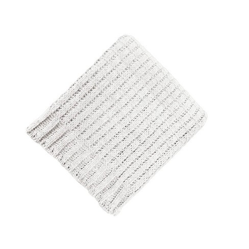 50 X60 Solid Chenille Throw Blanket Cream Threshold Target