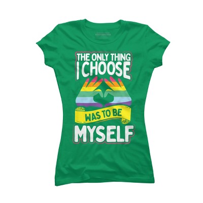 Adult Design By Humans Pride Month The Only Thing I Chose Was To Be Myself By Avocato T-Shirt
