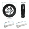 Unique Bargains Luggage Suitcase Replacement Wheels with Screws and Washers 2 Set - 2 of 4