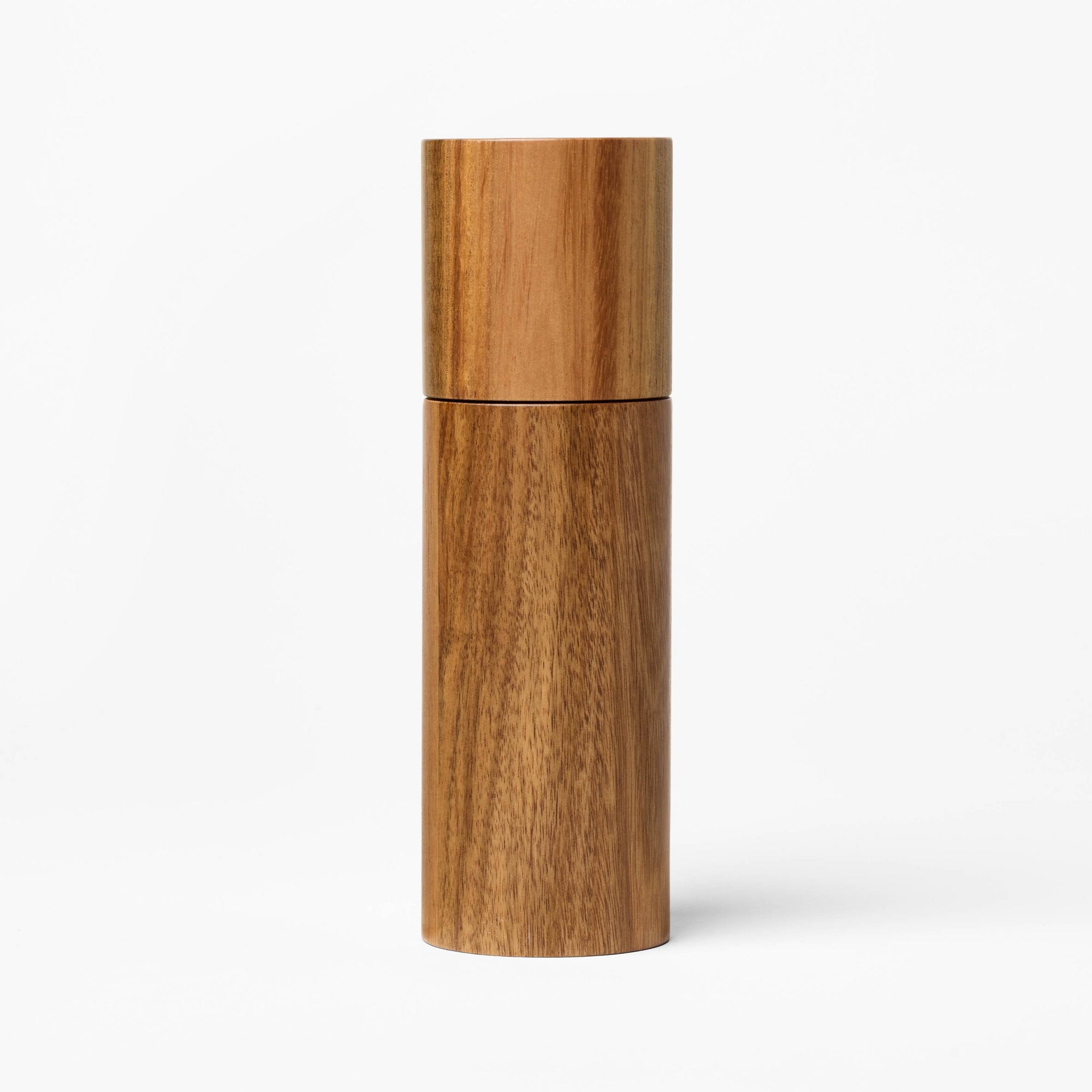 8" Acacia Salt or Pepper Grinder Natural Wood - Figmint™