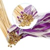Unique Bargains Party Wooden Handle Lace Ribbon Sticks Fairy Wand 25 Pcs - 4 of 4