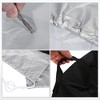 Unique Bargains Oxford Cloth Car Tire Storage Bag Black Silver Tone - 4 of 4