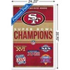 Trends International NFL San Francisco 49ers - Champions 23 Framed Wall Poster Prints - 3 of 4
