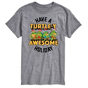 Men's - Teenage Mutant Ninja Turtles - Turtley Awesome Group Short Sleeve Graphic T-Shirt - 1 of 4