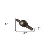 HomeRoots Set of Three 3" Brown Metal Tabletop Sculpture - 3 of 4