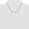 Black Bow Jewelry 1.4mm 14k White Gold Solid Diamond Cut Spiga Chain Necklace - 2 of 4