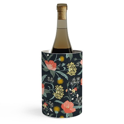 Heather Dutton Poppy Meadow Midnight Wine Chiller - Deny Designs