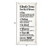 Slickblue Humorous Wood Wall Sign – 5 Deadly Woman Terms Explained – Rustic Home or Office Decor 9x18 - 3 of 3