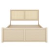 Whisen Wood Storage Platform Bed with Rattan Headboard and Drawers - 4 of 4