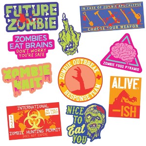 Zombie Sticker Extra Large Stickers for Adults Funny Adhesives with Memes - Crazy Dog - 1 of 4