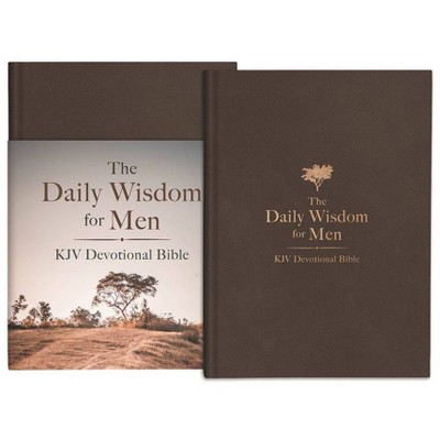 The Daily Wisdom for Men KJV Devotional Bible - by  Compiled by Barbour Staff (Hardcover)