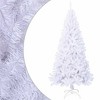 vidaXL Artificial Christmas Tree White PVC and Steel 82.7 in - 2 of 4