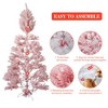 6.5 Ft Prelit Artificial Christmas Tree, Christmas Tree with 250 Warm White LED Lights & 818 Branches, Xmas Decoration for Living Room Hallway Office - 4 of 4